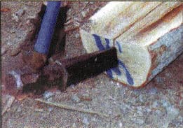 Cleaving rail making step 2