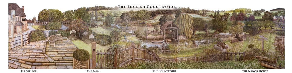 Winterborne Zelston Fencing mural